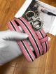 AAA Ferragamo Adjustable Belt For Women - Pink And Black Leather SS Gancini Buckle (6)_th.jpg